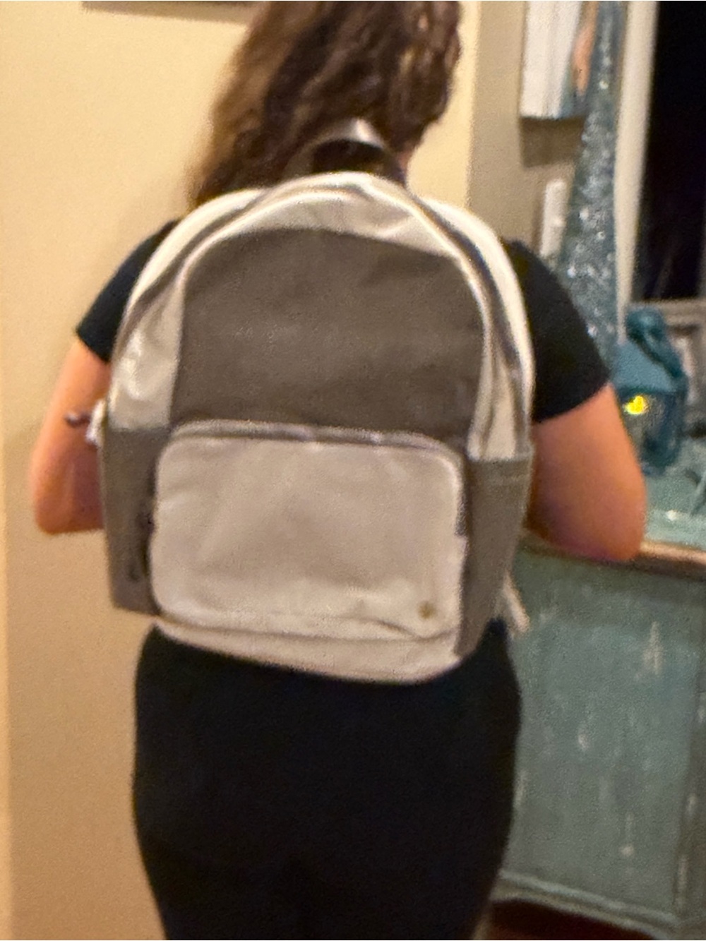 lululemon athletica Two-Tone Gray and Light Gray Backpack